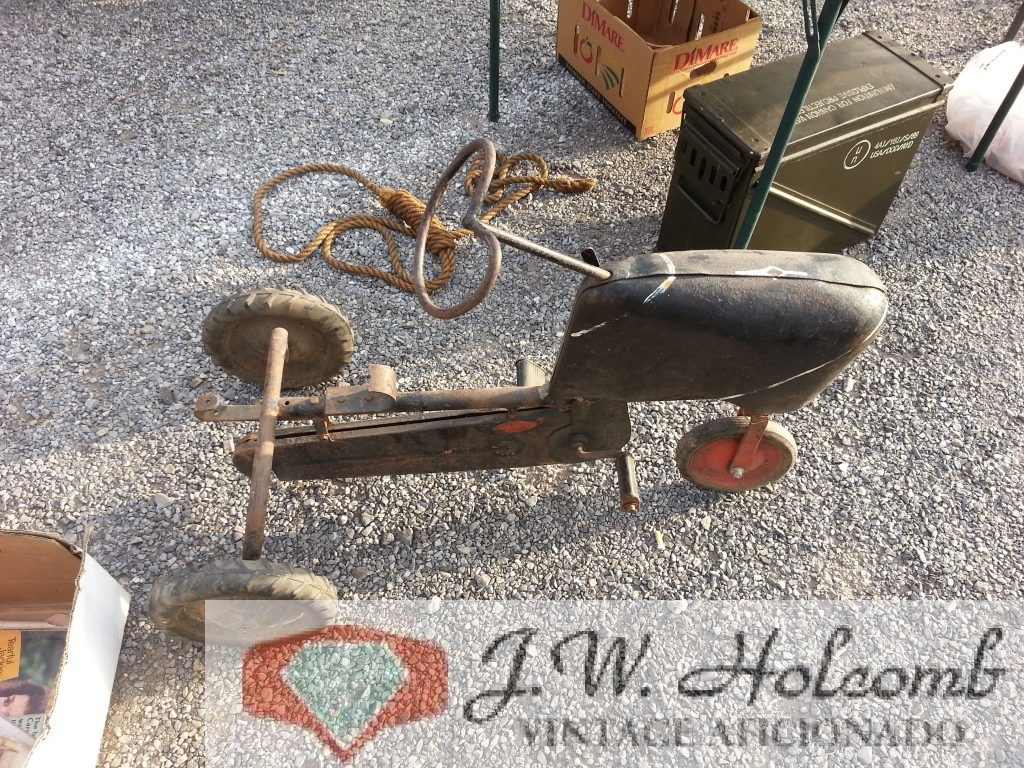 Metal Pedal Tractor OLD Vintage