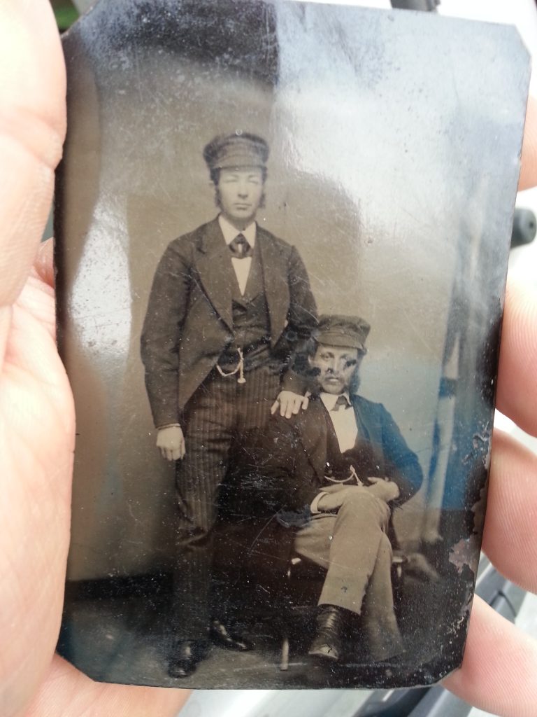 Rail Road Men Tin Type Photo