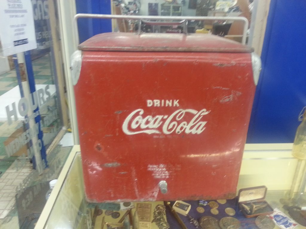 Vintage Red Coca Cola Cooler