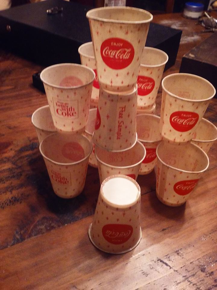 Vintage Enjoy Coca Cola Sample Paper Cups