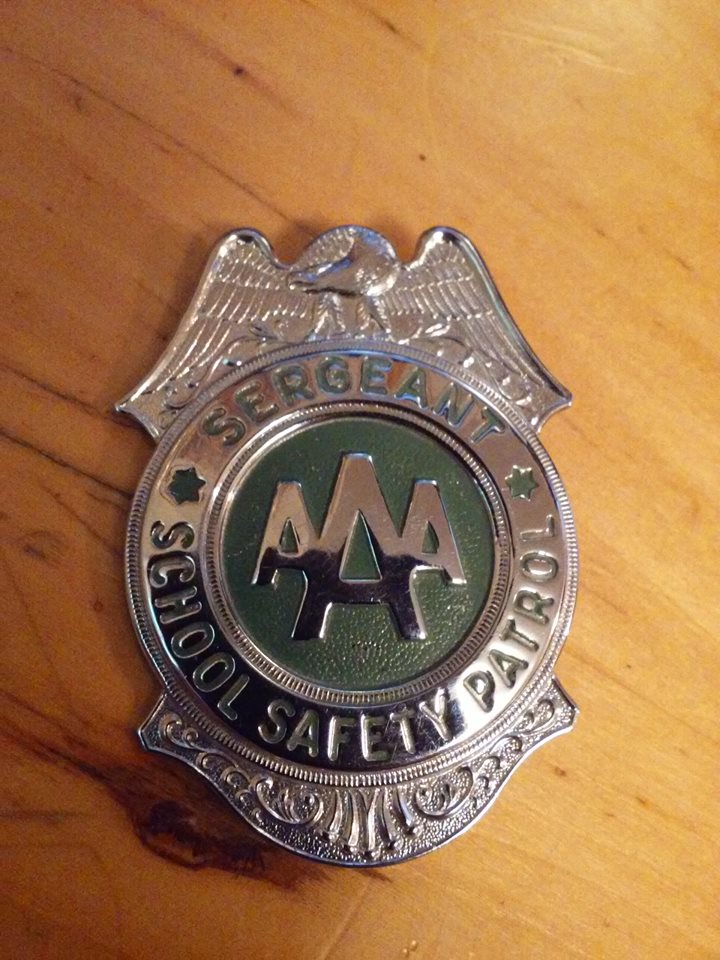 Vintage Sergeant AAA School Safety Badge