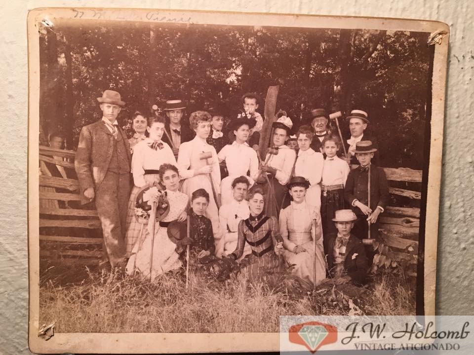 1880s Playing Croquet Group CDV Cabinet Card Antique Photo