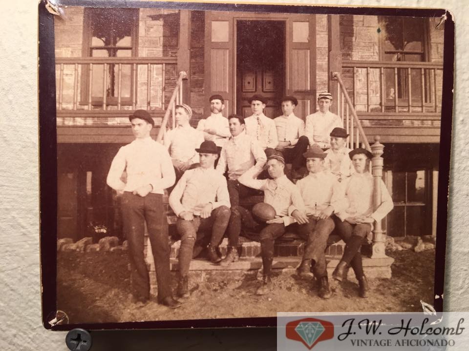 1889 Rugby Team CDV Cabinet Card Antique Photo