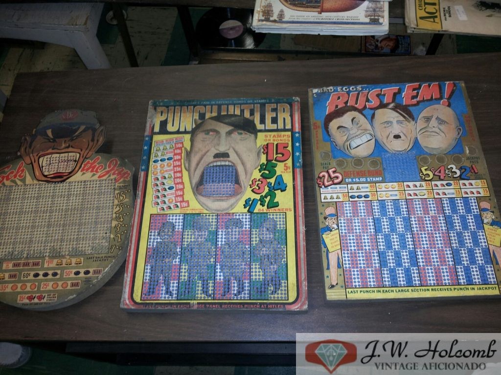 ww2 Hitler Gambling Punch Boards