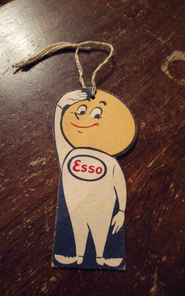 Esso Milage tag vintage Gas Advertising