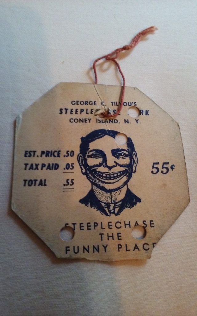 Goerge C Tilyou Coney Island Ticket Steeplechase